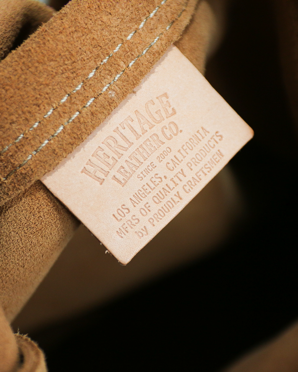 HERITAGE LEATHER ヘリテージレザー All Leather Tote Bag made in USA Sand Suede