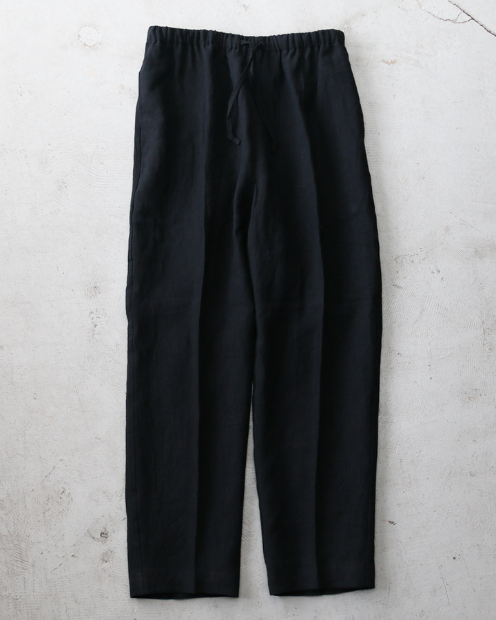 DELICIOUS LINEN Easy Pants Black