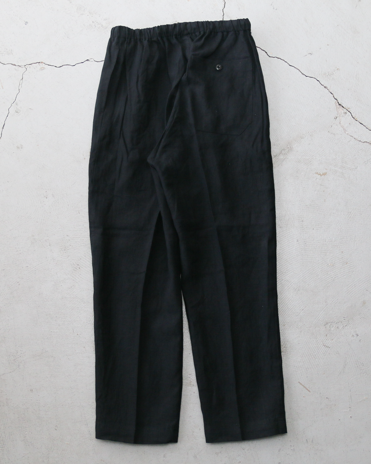 DELICIOUS LINEN Easy Pants Black