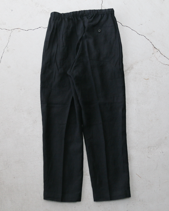 DELICIOUS LINEN Easy Pants Black