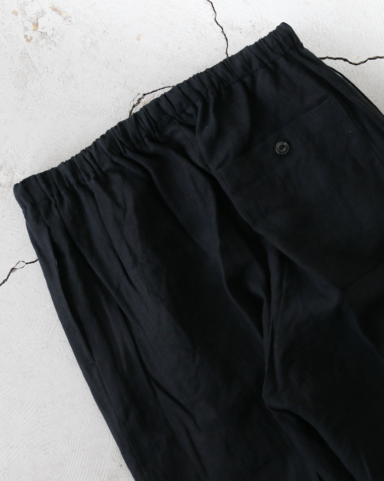 DELICIOUS LINEN Easy Pants Black