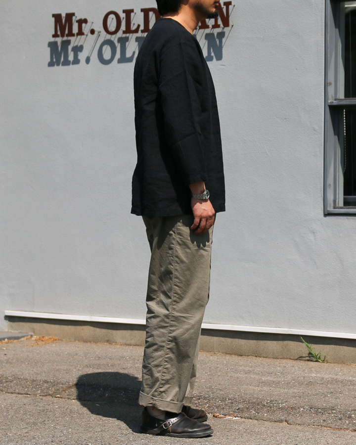 DELICIOUS LINEN Farmers Henry Black