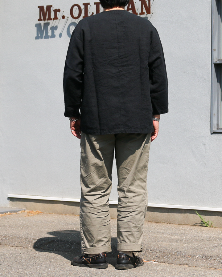 DELICIOUS LINEN Farmers Henry Black