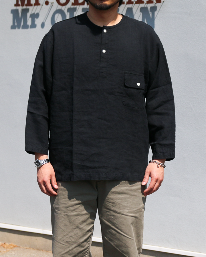 DELICIOUS LINEN Farmers Henry Black