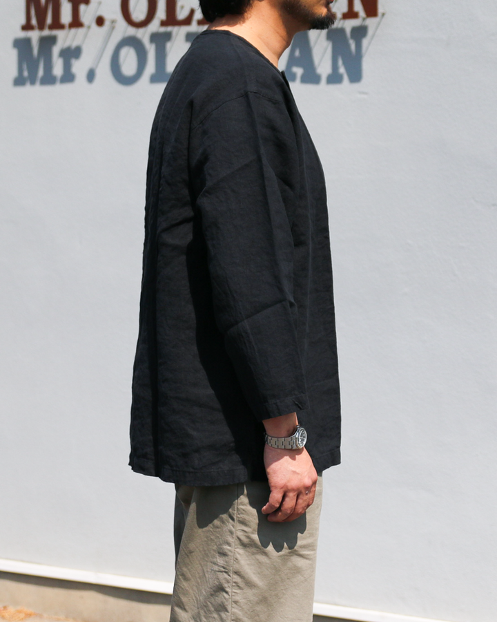 DELICIOUS LINEN Farmers Henry Black