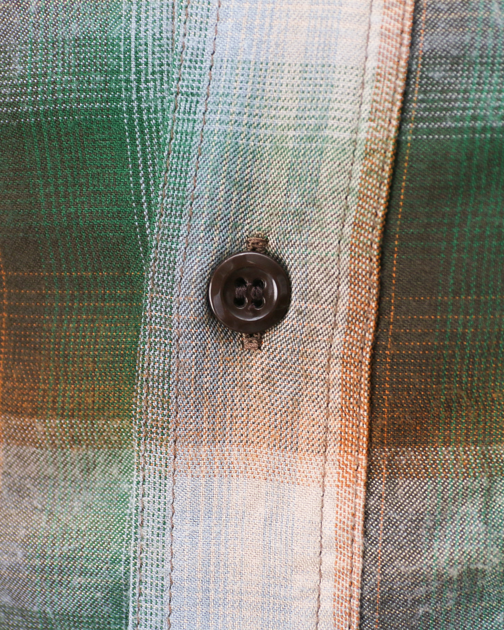 SUGAR CANE SC39726 RAYON TWILL CHECK WORK SHIRT Green