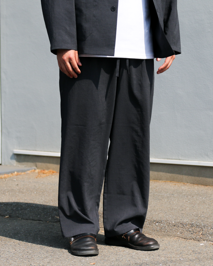 LAMOND NEW SEMI WIDE SHARI PANTS Black