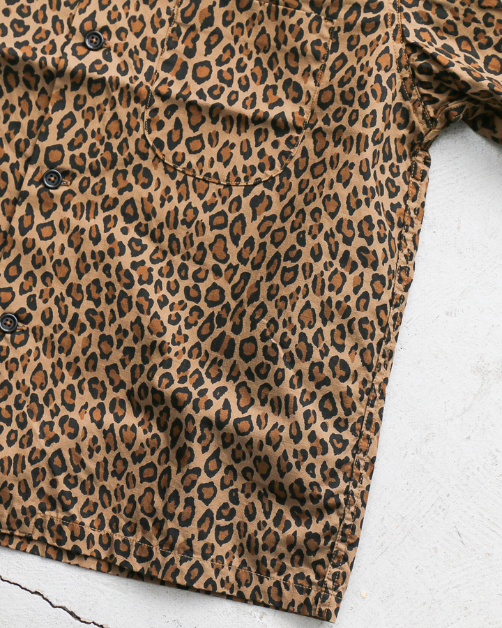 COLIMBO ZB-0314 MODEST OPEN COLLAR SHIRT "LEOPARD PATTERN"