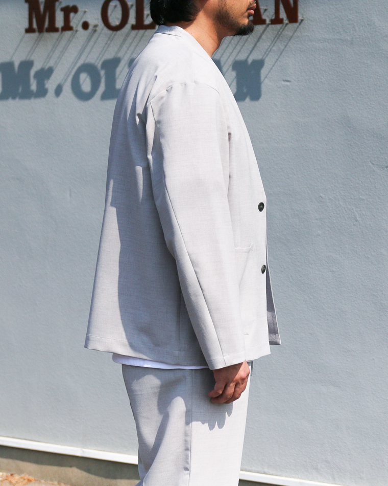 LAMOND NO-COLLAR SHARI JACKET Grey