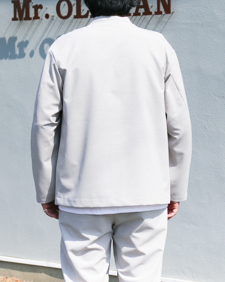 LAMOND NO-COLLAR SHARI JACKET Grey