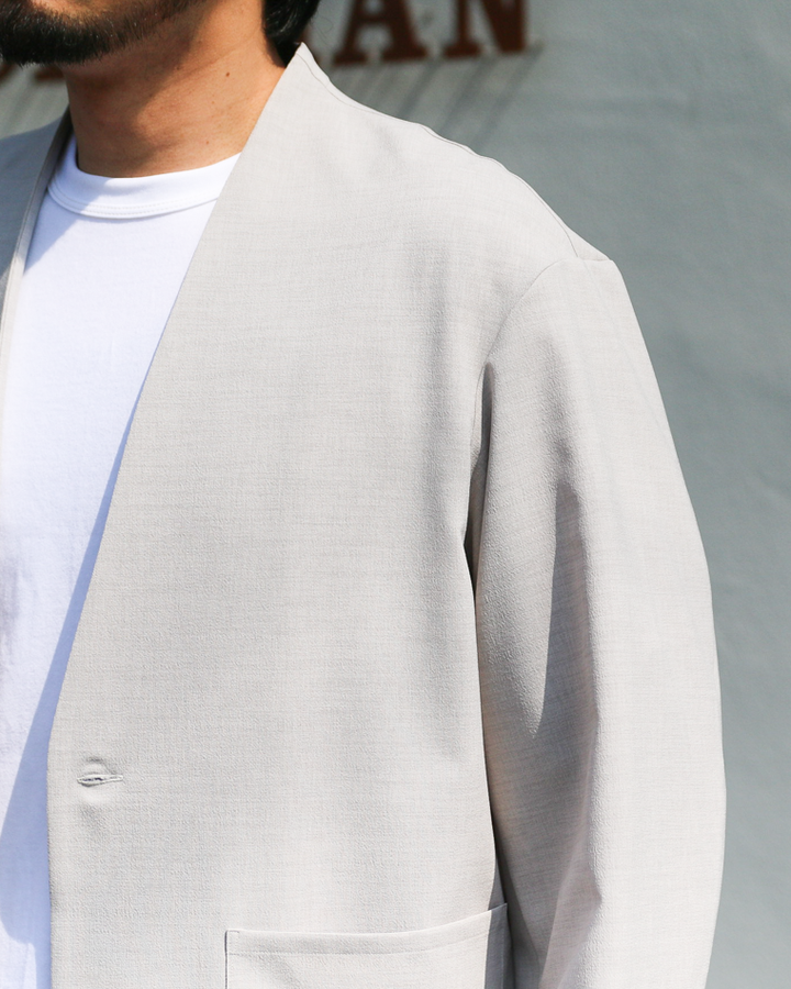 LAMOND NO-COLLAR SHARI JACKET Grey