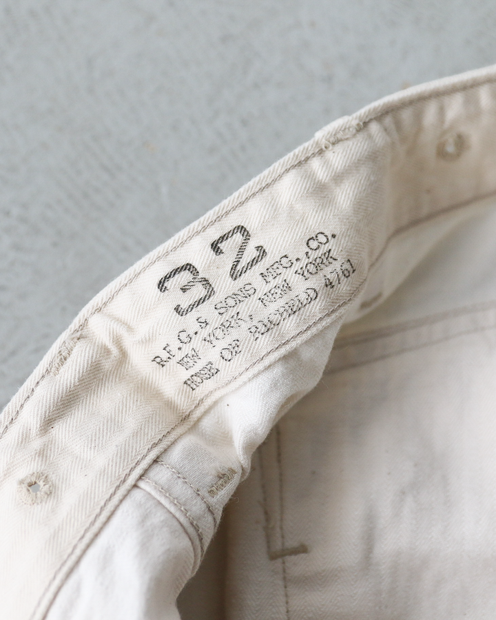 COLIMBO ZB-0211 TRENCH DIGGER USMC P-44 TROUSERS CIVILIAN WHITE