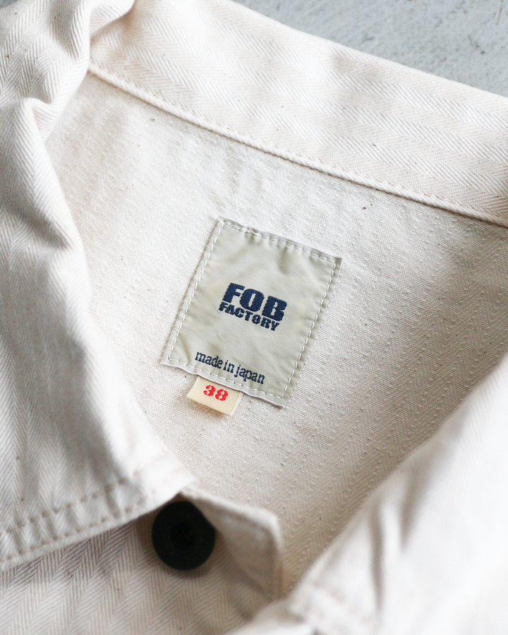 FOB factory エフオービーファクトリー F2472 N-3 UTILITY JACKET Ecru