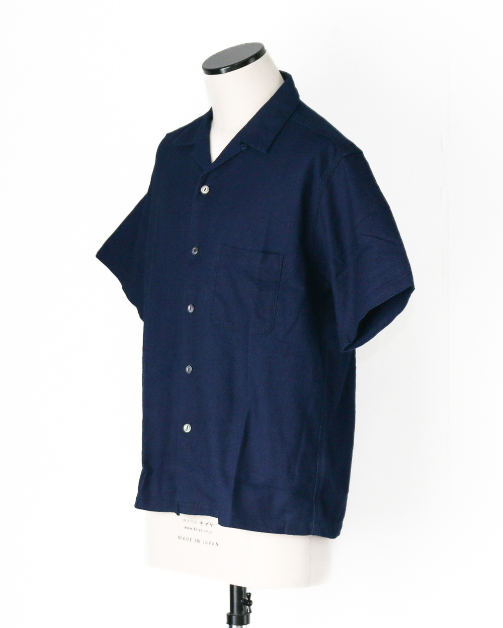 FOB factory F3500 INDIGO HOLIDAY SHIRT SASHIKO
