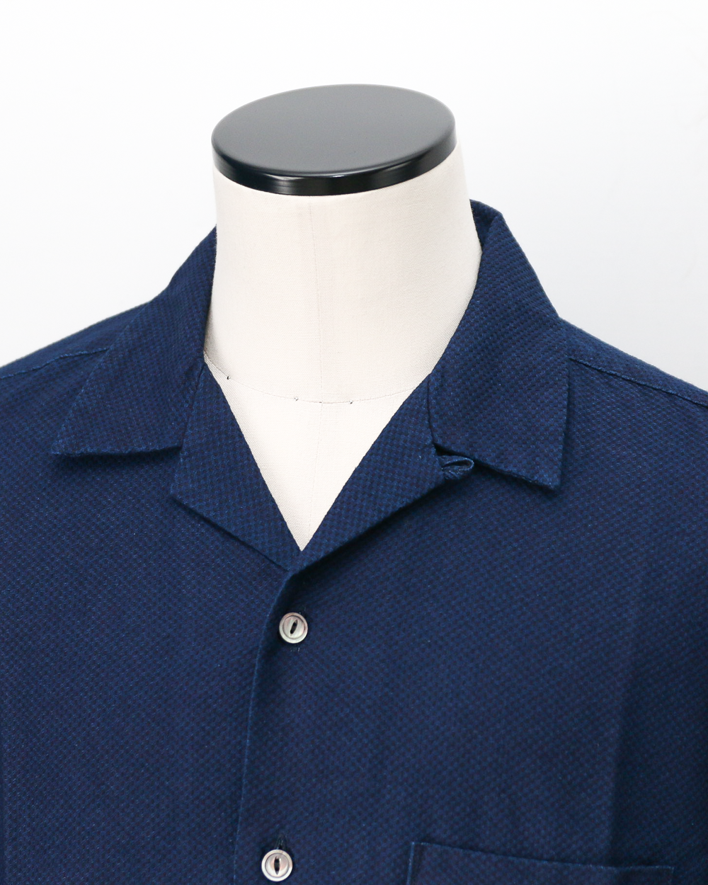 FOB factory F3500 INDIGO HOLIDAY SHIRT SASHIKO