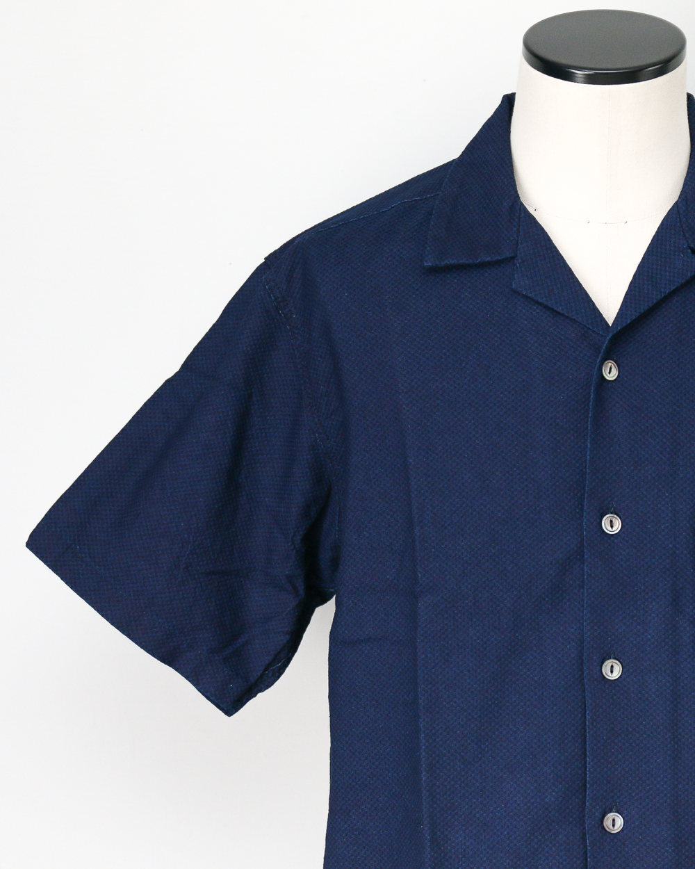 FOB factory F3500 INDIGO HOLIDAY SHIRT SASHIKO