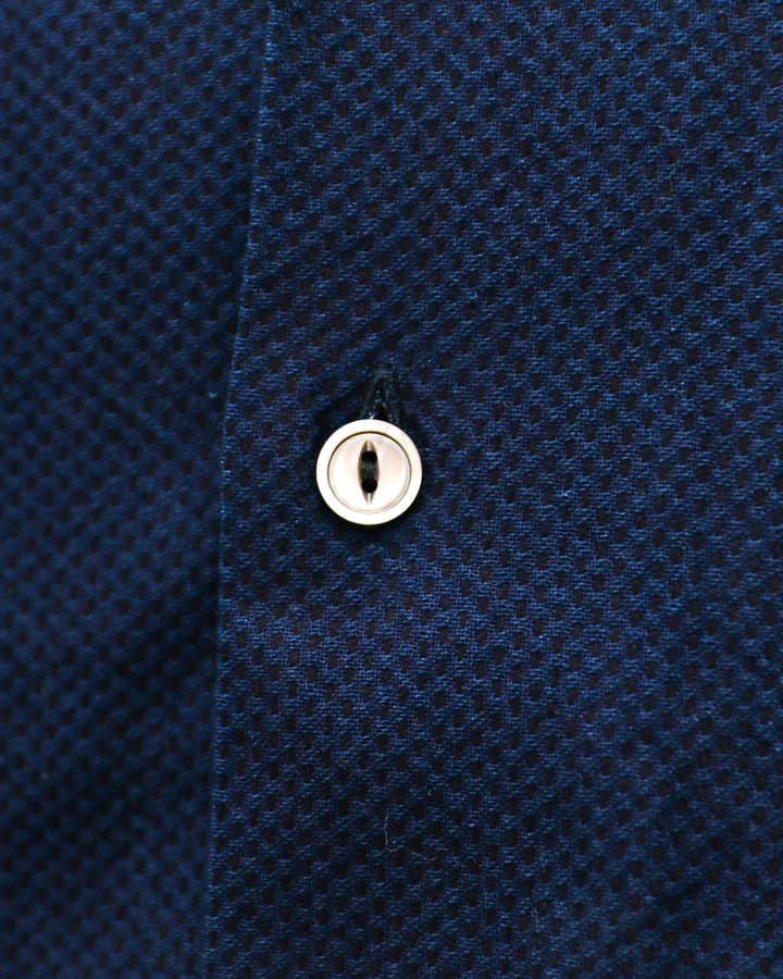 FOB factory F3500 INDIGO HOLIDAY SHIRT SASHIKO