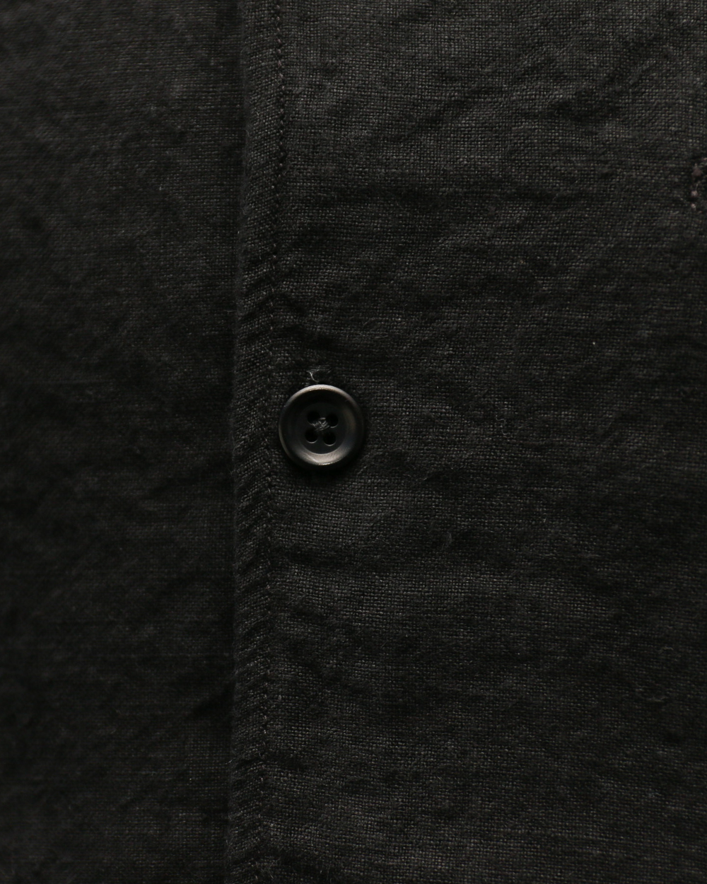 COLIMBO ZB-0305 Bisbee Drifter Shirt S/S -Heavy Weight Linen- Black