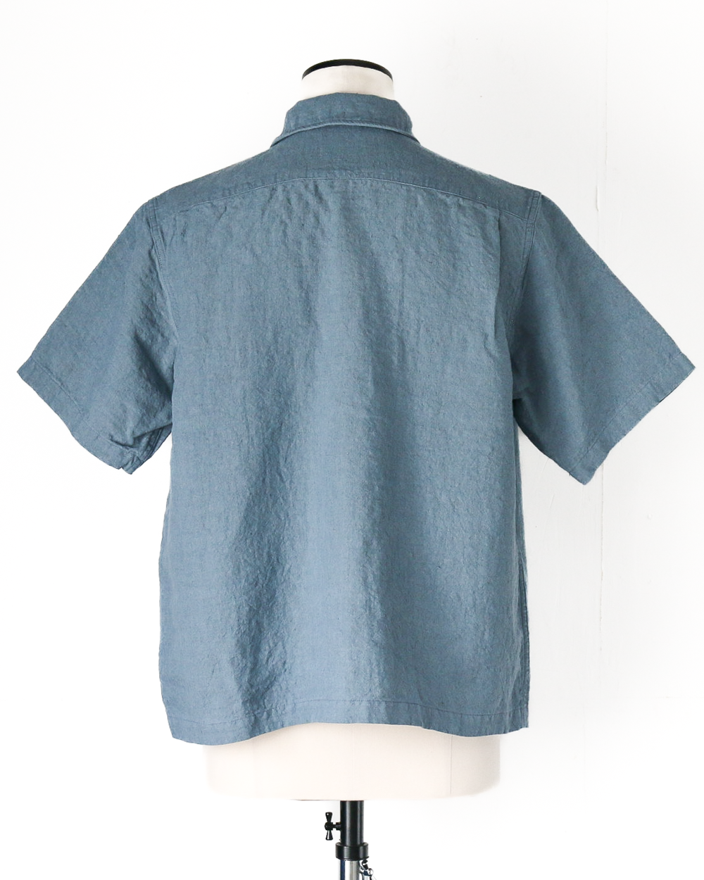 COLIMBO ZB-0305 Bisbee Drifter Shirt S/S -Heavy Weight Linen- Dusty Sax