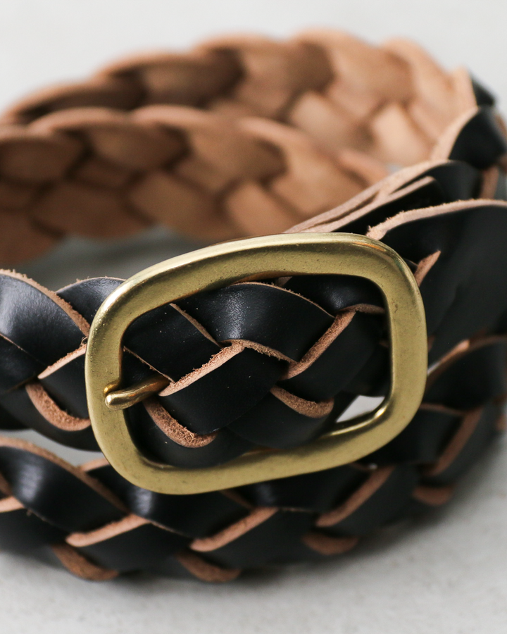 OPUS OHB-03 CHROMEXCEL US Oil LEATHER MESHBELT Black
