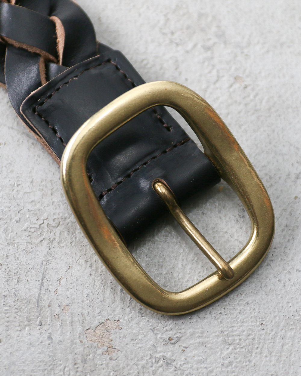 OPUS OHB-03 CHROMEXCEL US Oil LEATHER MESHBELT Black