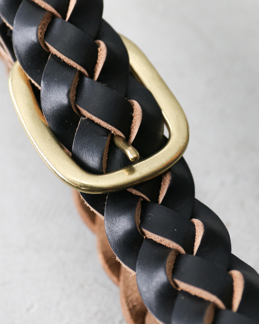 OPUS OHB-03 CHROMEXCEL US Oil LEATHER MESHBELT Black