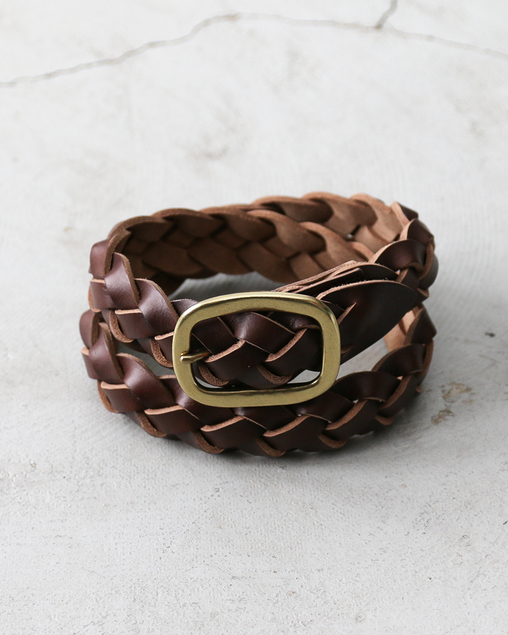 OPUS OHB-03 CHROMEXCEL US Oil LEATHER MESHBELT Brown