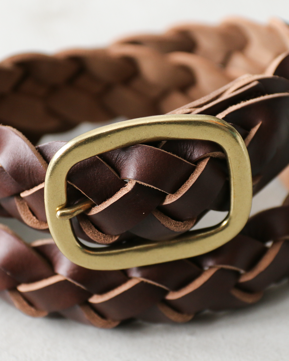 OPUS OHB-03 CHROMEXCEL US Oil LEATHER MESHBELT Brown
