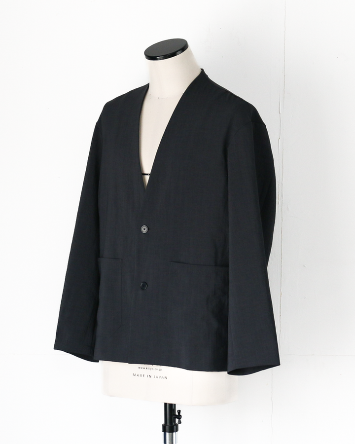 LAMOND NO-COLLAR SHARI JACKET Black