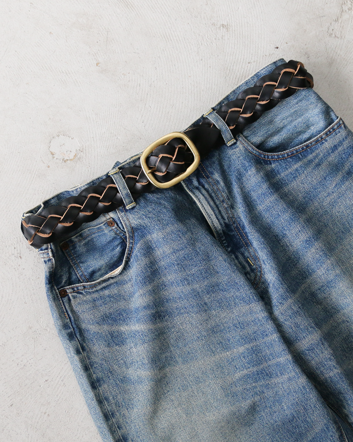 OPUS OHB-03 CHROMEXCEL US Oil LEATHER MESHBELT Black