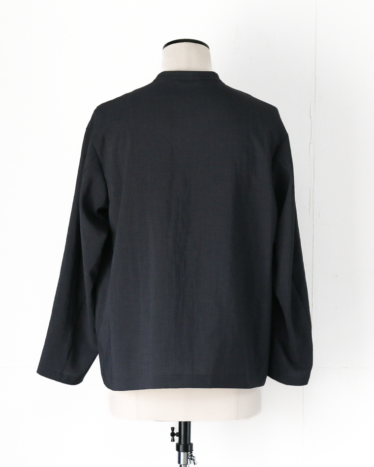 LAMOND NO-COLLAR SHARI JACKET Black