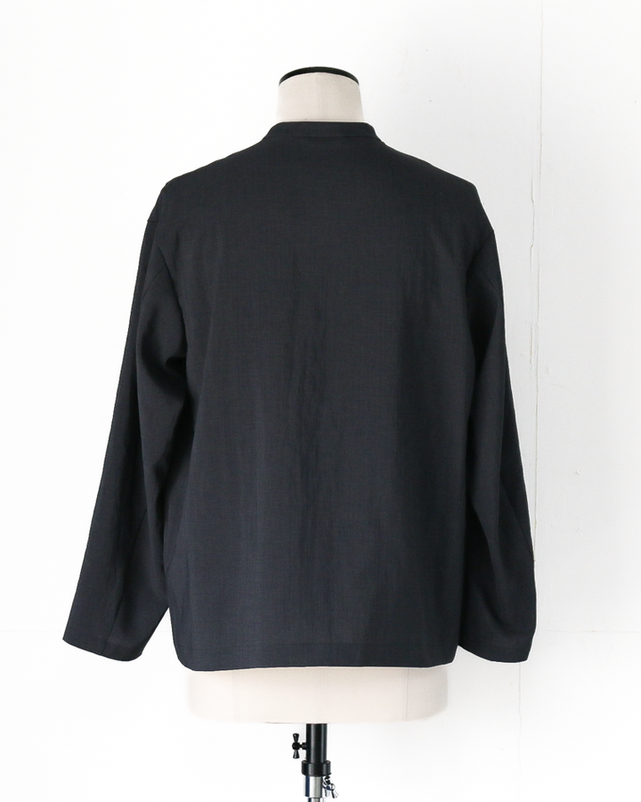 LAMOND NO-COLLAR SHARI JACKET Black