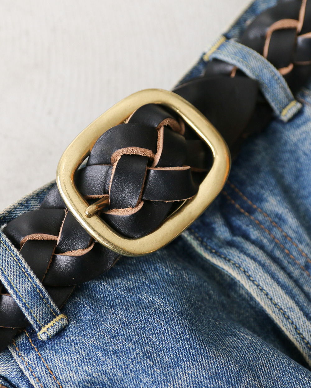OPUS OHB-03 CHROMEXCEL US Oil LEATHER MESHBELT Black