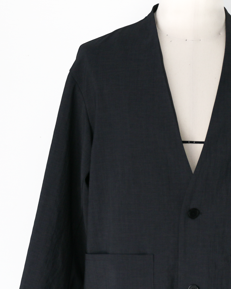 LAMOND NO-COLLAR SHARI JACKET Black