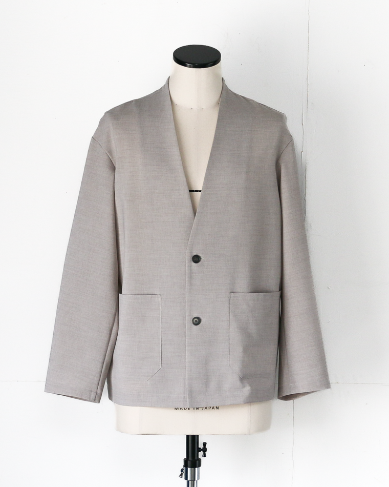 LAMOND NO-COLLAR SHARI JACKET Grey