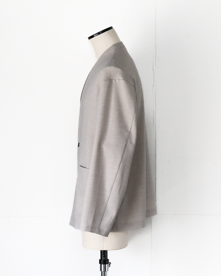 LAMOND NO-COLLAR SHARI JACKET Grey
