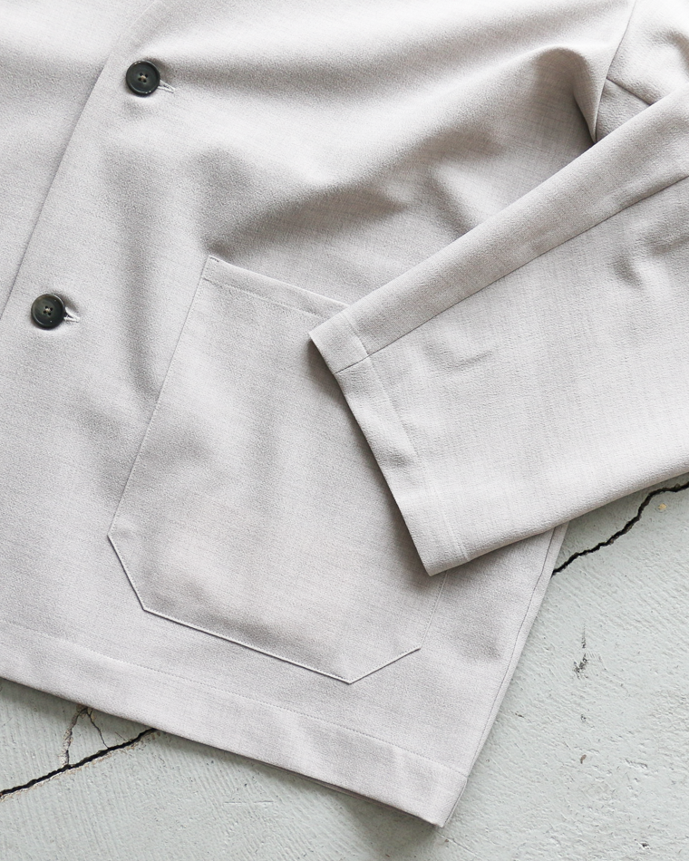 LAMOND NO-COLLAR SHARI JACKET Grey