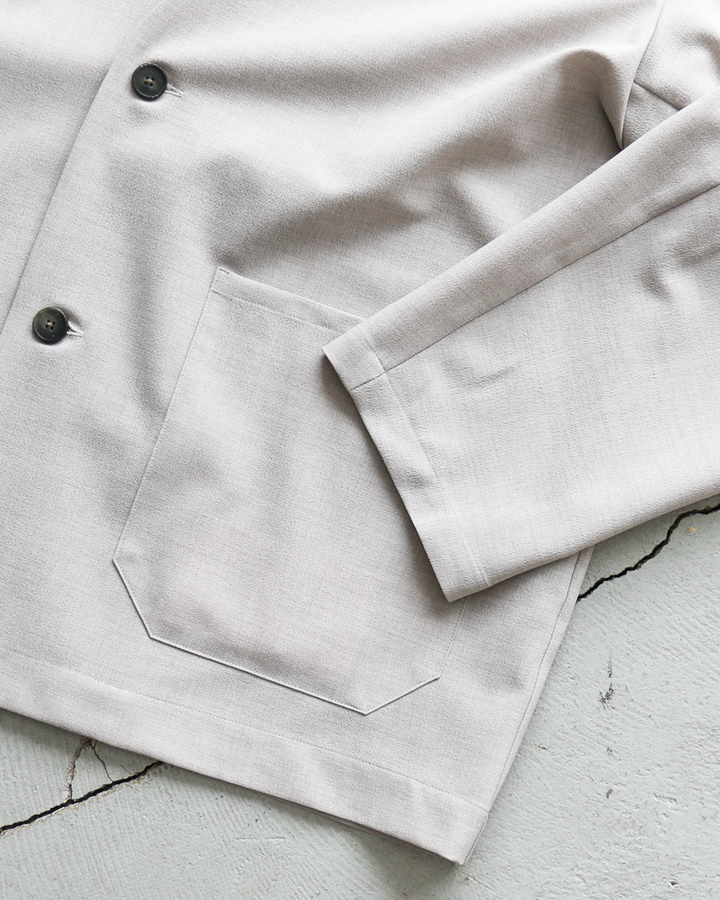 LAMOND NO-COLLAR SHARI JACKET Grey