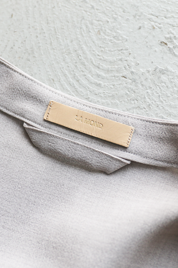 LAMOND NO-COLLAR SHARI JACKET Grey