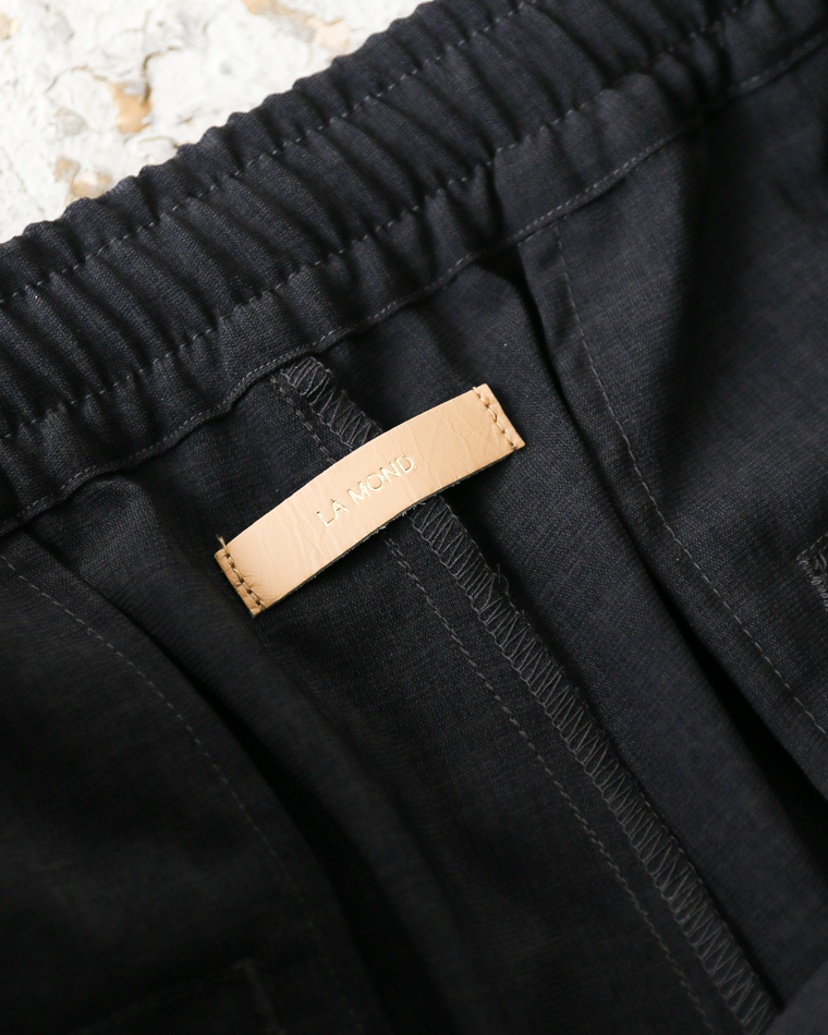 LAMOND NEW SEMI WIDE SHARI PANTS Black