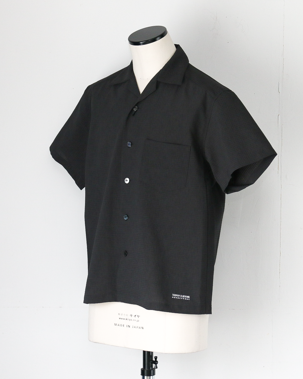 TROPHY CLOTHING "MONOCHROME" Utility S/S Shirt / TR26SS-411 Charcoal