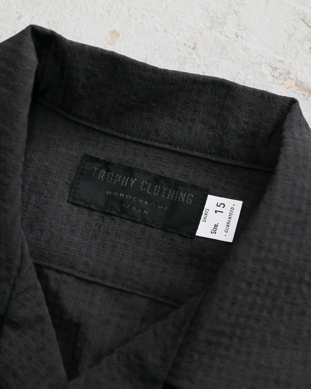 TROPHY CLOTHING "MONOCHROME" Utility S/S Shirt / TR26SS-411 Charcoal