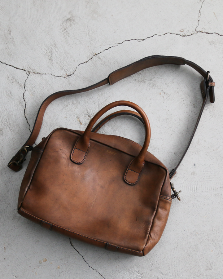 John Woodbridge &amp; Sons Makers ジョンウッドブリッジ 12inch Computer Bag with strap Brown