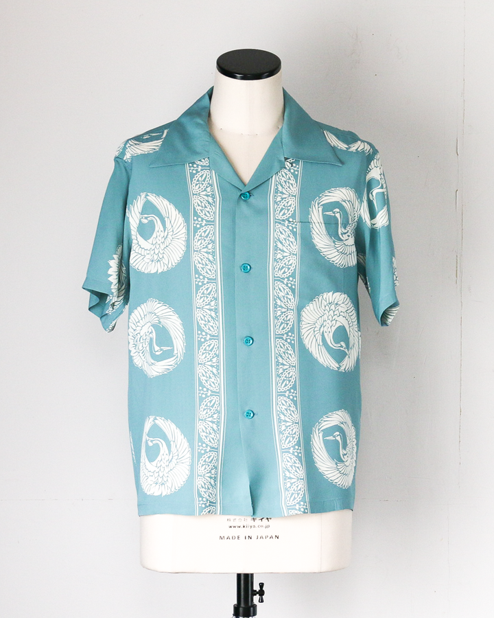 SUN SURF SS39629 RAYON HAWAIIAN SHIRT “ORIENTAL BORDER”