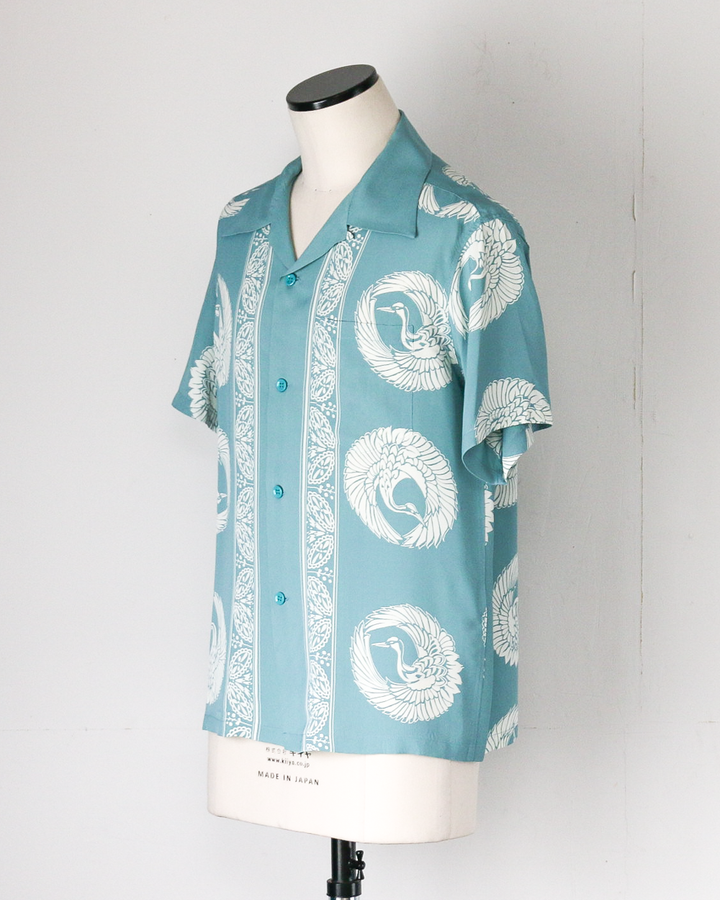 SUN SURF SS39629 RAYON HAWAIIAN SHIRT “ORIENTAL BORDER”