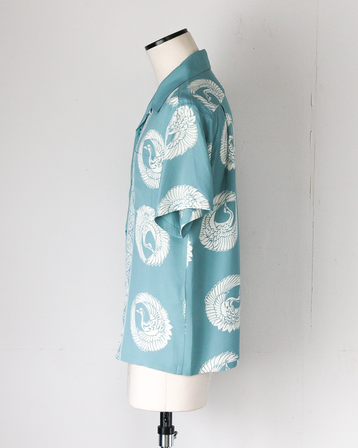 SUN SURF SS39629 RAYON HAWAIIAN SHIRT “ORIENTAL BORDER”