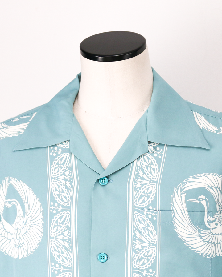 SUN SURF SS39629 RAYON HAWAIIAN SHIRT “ORIENTAL BORDER”