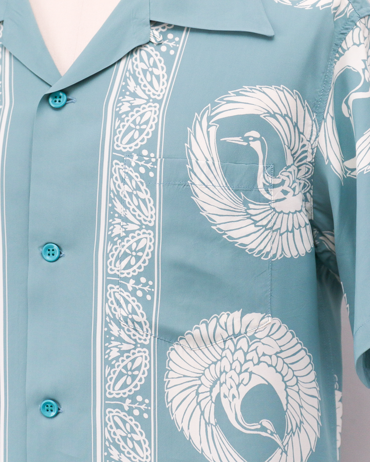SUN SURF SS39629 RAYON HAWAIIAN SHIRT “ORIENTAL BORDER”