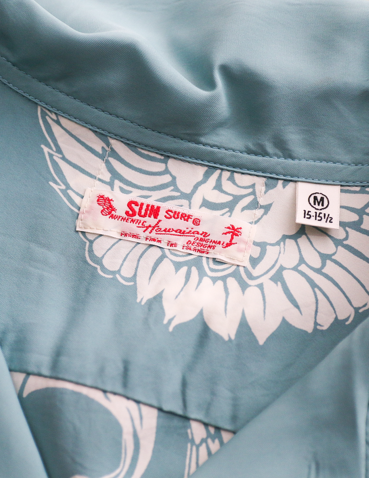 SUN SURF SS39629 RAYON HAWAIIAN SHIRT “ORIENTAL BORDER”