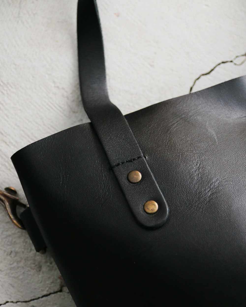 John Woodbridge &amp; Sons Makers ジョンウッドブリッジ Tote Bag Medium with strap Black